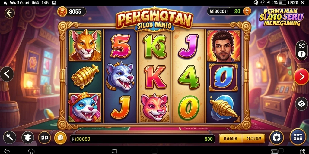 Tampilan gameplay 8055 yang mengasyikkan dalam permainan Slot.