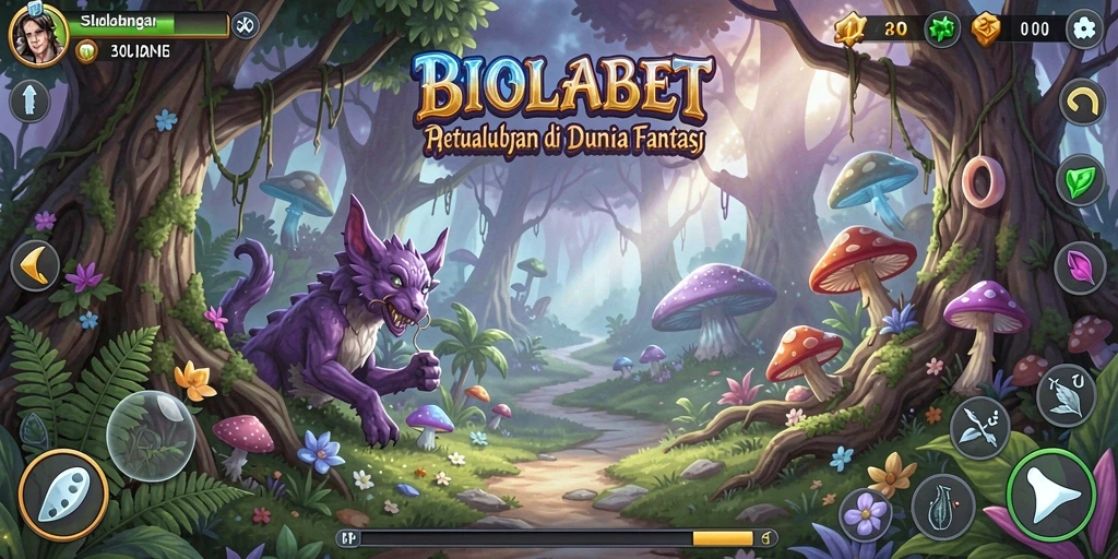 Tampilan gameplay yang menarik di dunia keren BIOLABET.