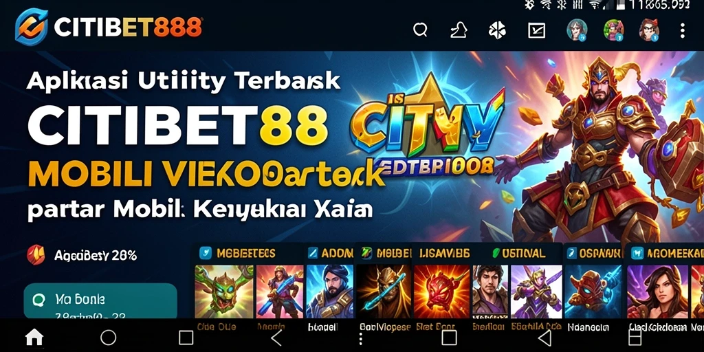 Tampilan antarmuka CITIBET88 yang menarik dan fungsional.