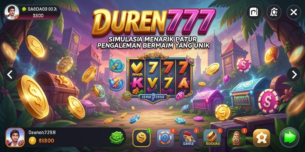 Gameplay DUREN777 menampilkan dunia simulasi yang menarik dan realistis.