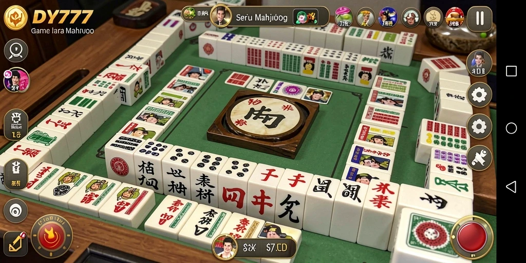 Tangkapan layar gameplay DY777 menampilkan momen menarik dari permainan Mahjong.