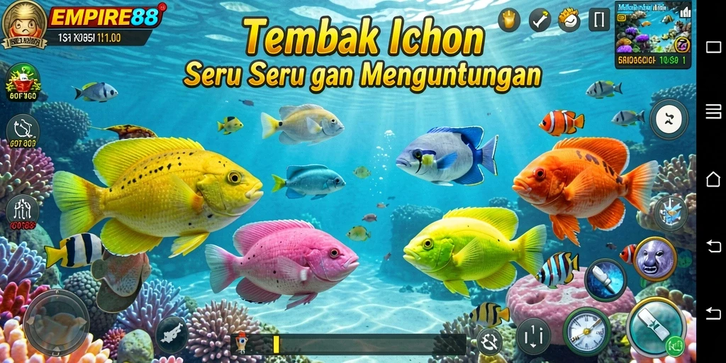 Tampilan aksi menembak ikan di EMPIRE88 yang mengasyikkan.