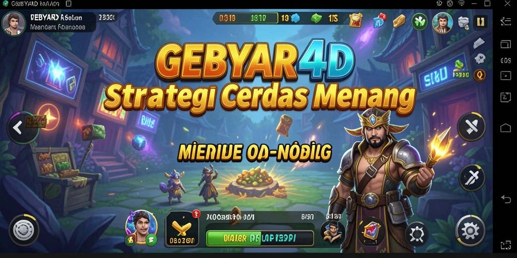 Screenshot gameplay yang menampilkan aksi strategis di GEBYAR4D.