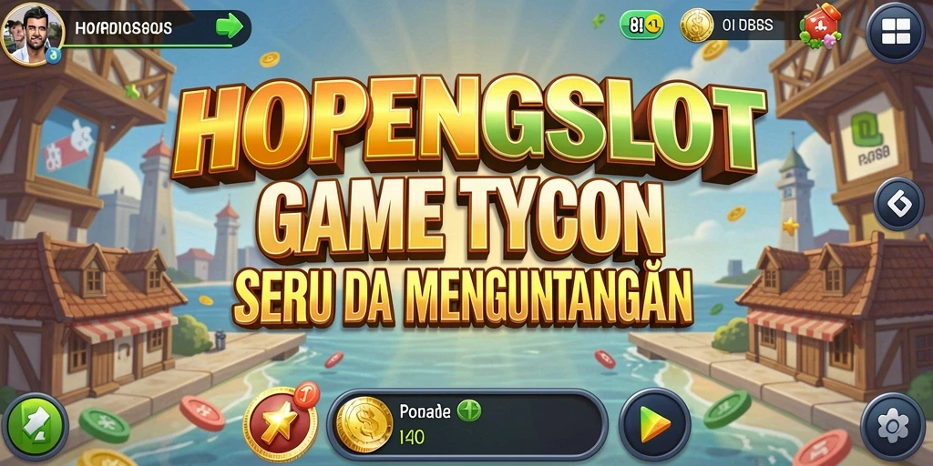 Tampilan permainan HOPENGSLOT dengan konsep Tycoon yang menarik