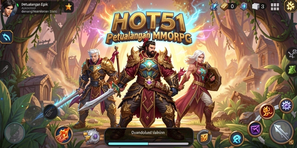 Screenshot gameplay HOT51 yang menampilkan petualangan mendebarkan.