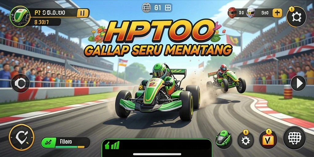 Tampilan gameplay Racing yang mendebarkan di HPTOTO.