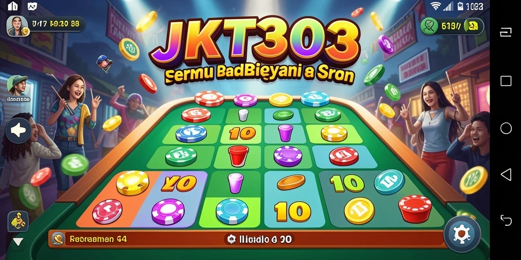 Gameplay seru JKT303 dengan tampilan Bingo yang menarik.