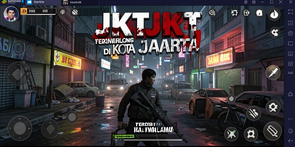 Gameplay mencekam yang menunjukkan ketegangan dalam JKTJKT.