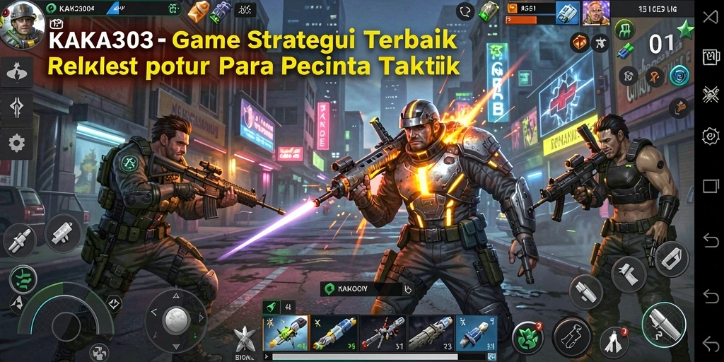 Screenshot gameplay KAKA303 yang menunjukkan pertempuran strategi yang intens.