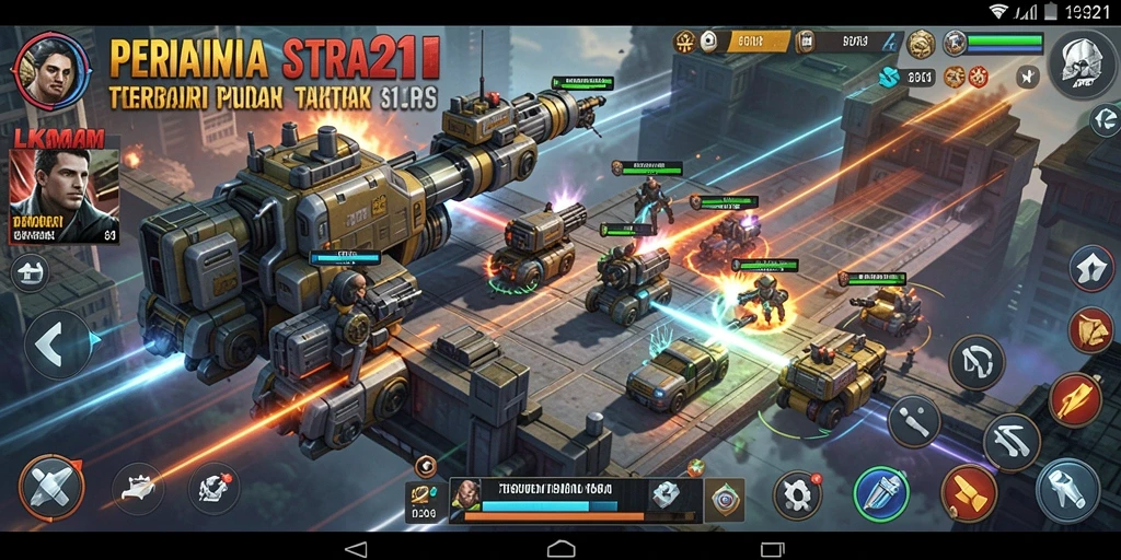 Screenshot gameplay LK21 menunjukkan strategi yang terapkan di medan perang.