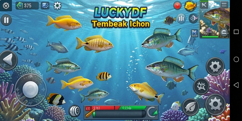 Gameplay menarik menembak ikan di LUCKYDF dengan grafis yang memukau.