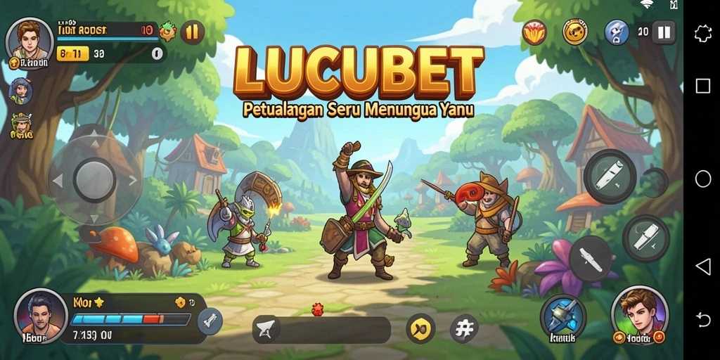 Screenshot gameplay LUCUBET yang menampilkan petualangan seru pada karakter utama.