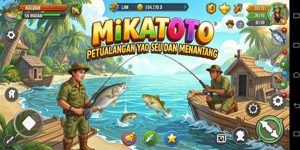 Tangkapan ikan besar dalam gameplay MIKATOTO yang seru.