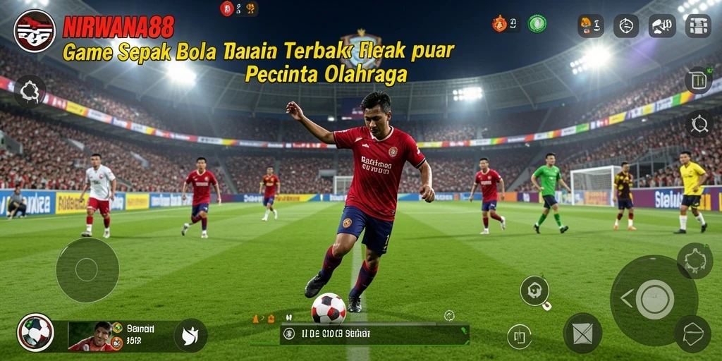 Gameplay NIRWANA88 yang menegangkan dan realistis di lapangan sepak bola.