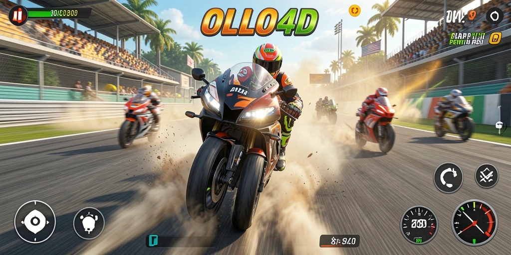 Tampilan gameplay seru dan menegangkan dari OLLO4D.