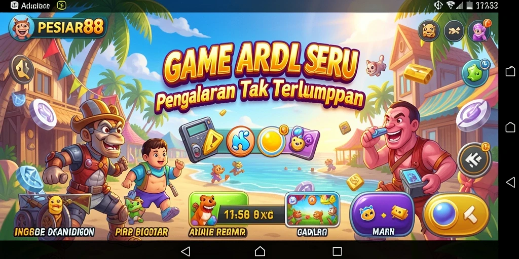 Tangkapan layar PESIAR88 menunjukkan aksi gameplay Arcade yang penuh keseruan.