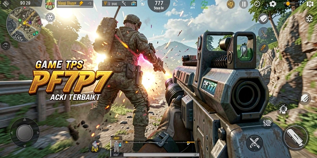 Menampilkan gameplay seru PF777 dalam aksi TPS.