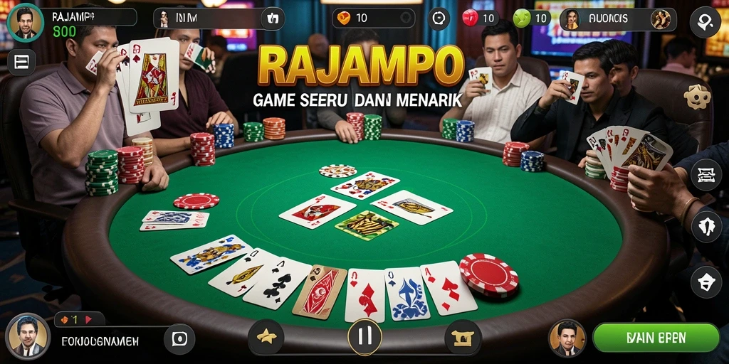 Tampilan gameplay RAJAMPO yang seru dan menegangkan.