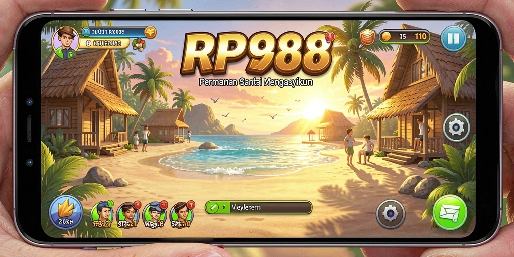 Tampilan gameplay RP888 yang penuh warna dan menarik.
