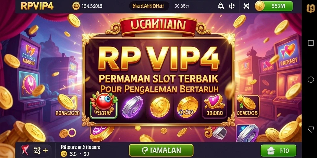 Tampilan gameplay RPVIP4 yang mendebarkan di mesin slot.