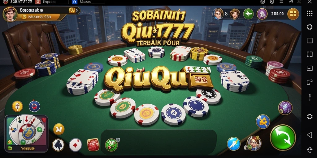 Screenshot gameplay SOBAT777 menampilkan serunya permainan QiuQiu.