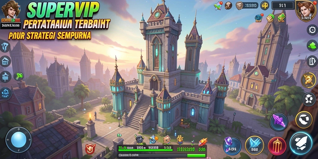 Gameplay menarik dari SUPERVIP dalam mode Tower Defense.