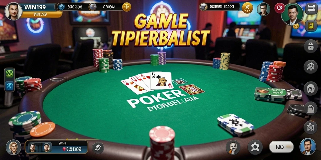 Gameplay seru dalam aplikasi WIN199 dengan duel poker yang menantang.